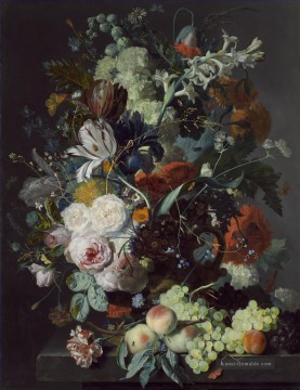 Stillleben mit Blumen und Früchten 2 Jan van Huysum Ölgemälde